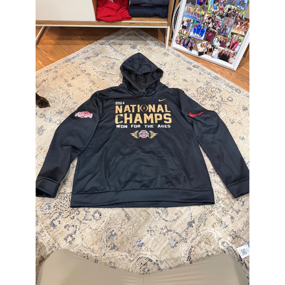 Ohio State Buckeyes 2024 National Champs Hoodie Ohio Against The World 2XL Black